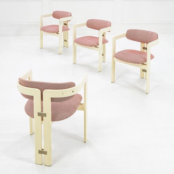 Augusto Savini : Quattro poltroncine mod. Pampl  - Auction Design - Incanto Casa d'Aste e Galleria