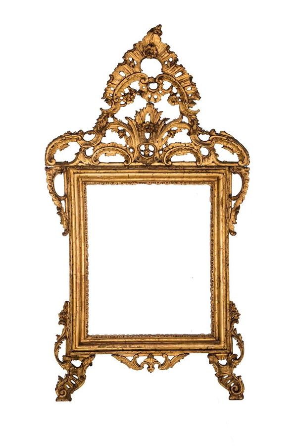 Specchiera con cornice e fregi  - Auction Antiquariato - Incanto Casa d'Aste e Galleria