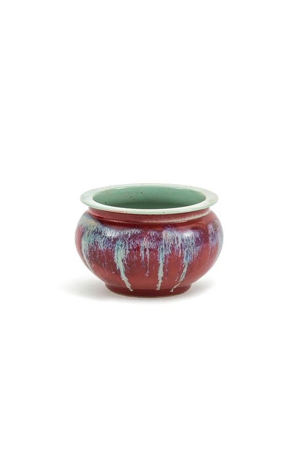 Cache-pot in porcellana sangue  - Auction Antiquariato - Incanto Casa d'Aste e Galleria
