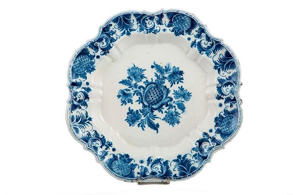 Grande piatto in maiolica deco  - Auction Antiquariato - Incanto Casa d'Aste e Galleria