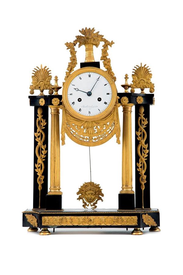 Orologio in bronzo cesellato e  - Auction Antiquariato - Incanto Casa d'Aste e Galleria