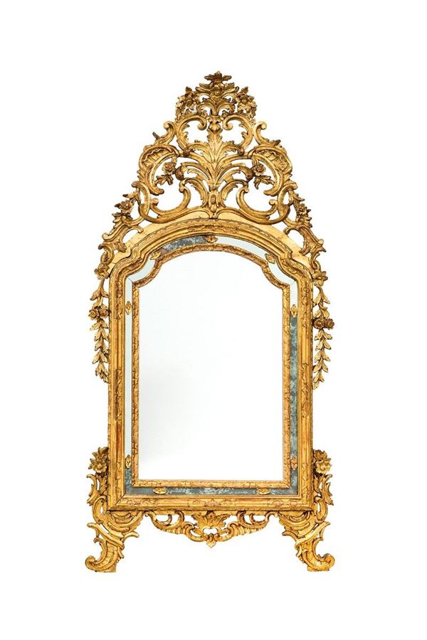 Specchiera a due ordini di spe  - Auction Antiquariato - Incanto Casa d'Aste e Galleria