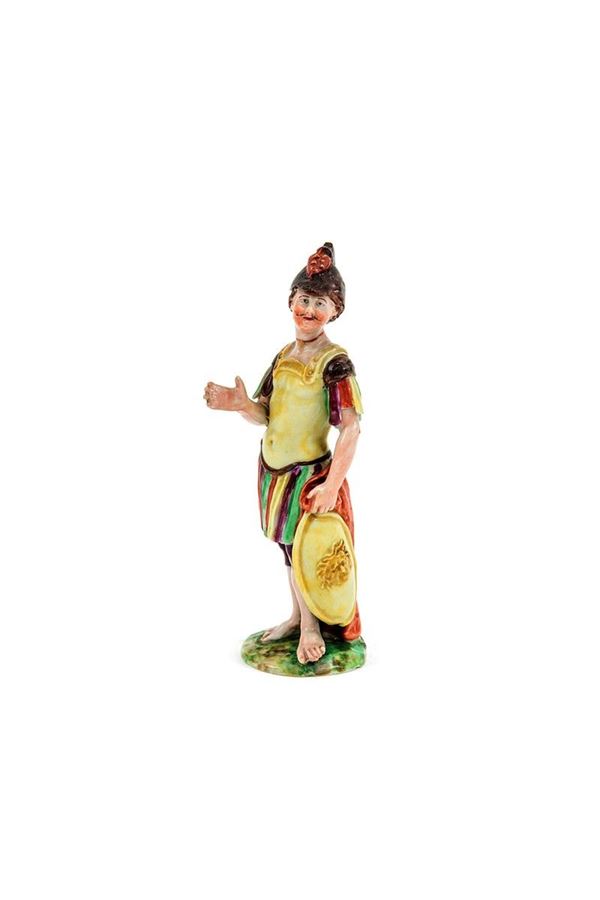 Statuina in porcellana dipinta  - Auction Antiquariato - Incanto Casa d'Aste e Galleria