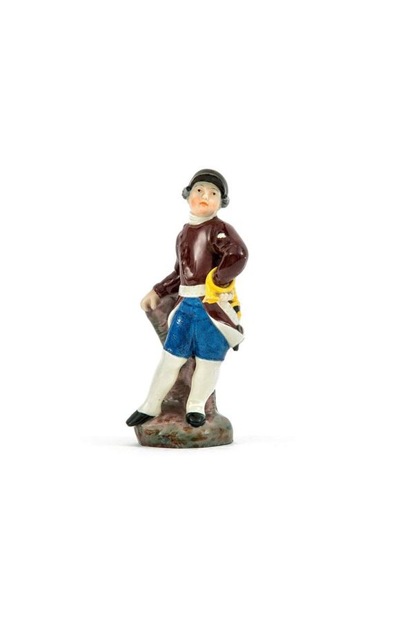 Statuina in porcellana dipinta  - Auction Antiquariato - Incanto Casa d'Aste e Galleria