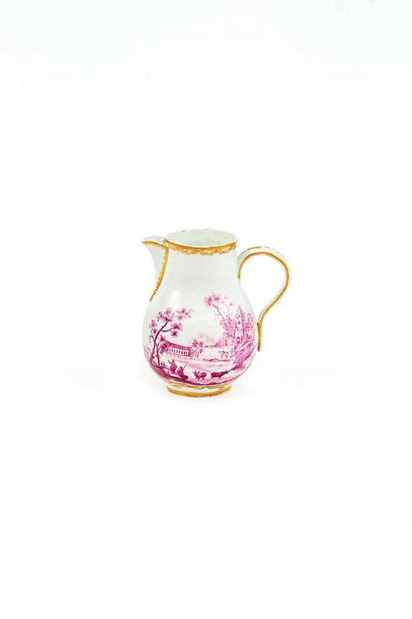 Lattiera in porcellana decorat  - Auction Antiquariato - Incanto Casa d'Aste e Galleria