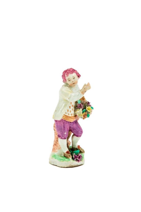 Scultura in porcellana dipinta  - Auction Antiquariato - Incanto Casa d'Aste e Galleria