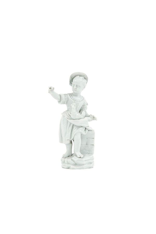 Contadinella con gallina in po  - Auction Antiquariato - Incanto Casa d'Aste e Galleria