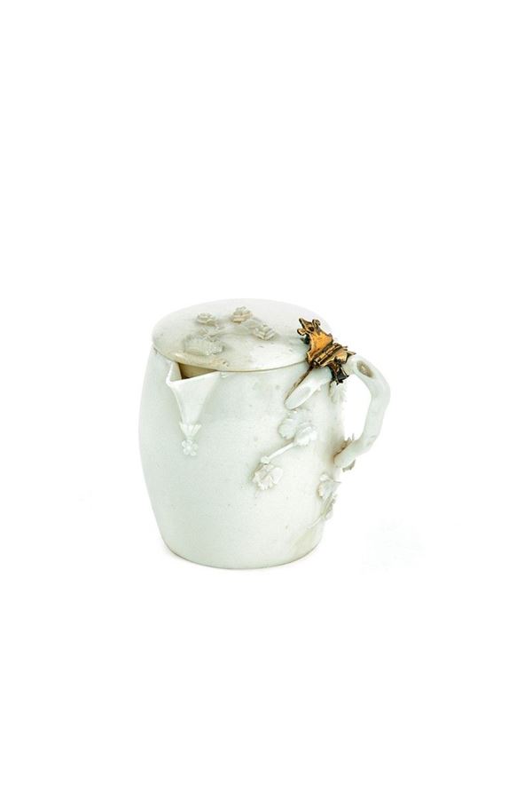 Caffettiera in porcellana bian  - Auction Antiquariato - Incanto Casa d'Aste e Galleria