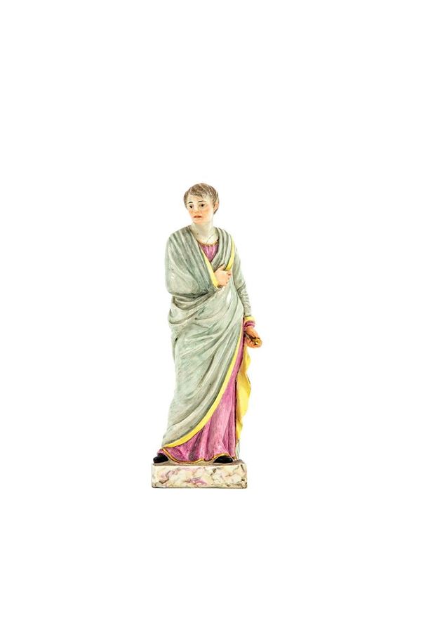 Statuina in porcellana dipinta