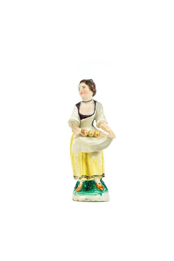 Statuina in porcellana dipinta  - Asta Antiquariato - Incanto Casa d'Aste e Galleria