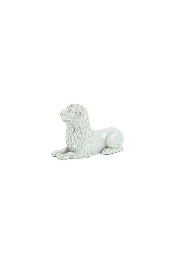 Figura di leone seduto in porc