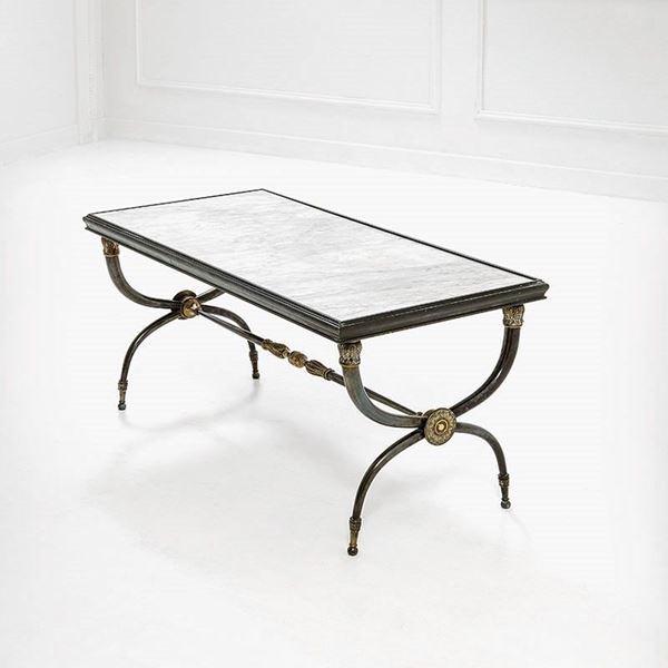 Maison Jansen (attr.) : Tavolino
Ottone, ottone bruni  - Asta Design Vol I e II - Incanto Casa d'Aste e Galleria