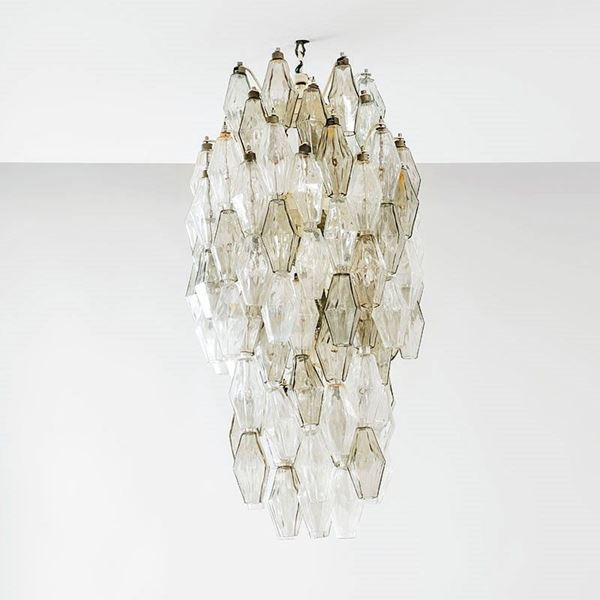 Venini : Lampadario della serie Poliedr  - Auction Design Vol I e II - Incanto Casa d'Aste e Galleria