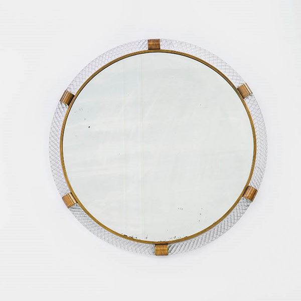 Venini : Specchiera
Ottone lucido, vet  - Asta Design Vol I e II - Incanto Casa d'Aste e Galleria