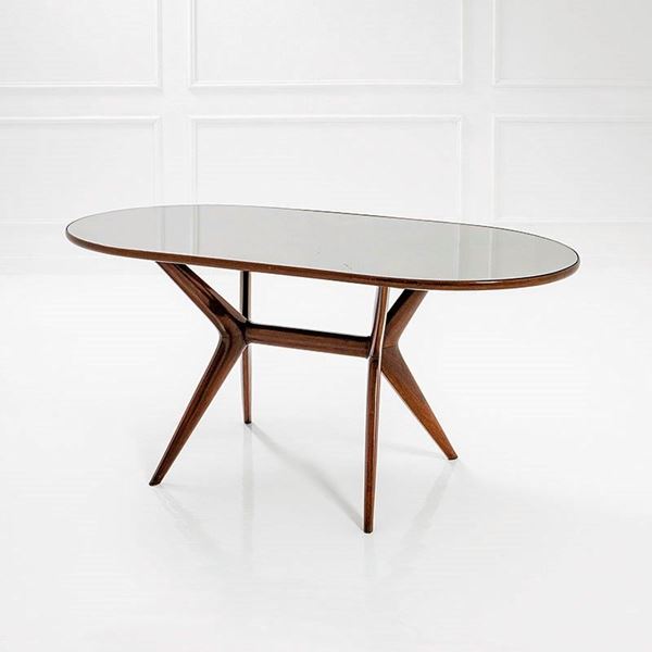 Ico Parisi : Tavolo ellittico, variante del  - Auction Design Vol I e II - Incanto Casa d'Aste e Galleria