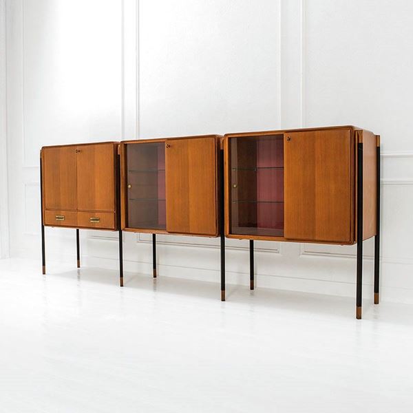 Consorzio Esposizioni Mobili Cantu' - Credenza 
Legno di teak massi