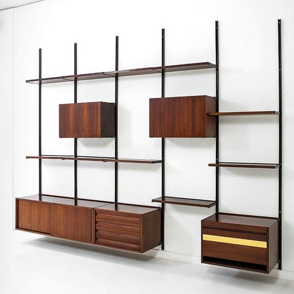 Osvaldo Borsani : Sistema modulare E 22 
Allumi  - Asta Design Vol I e II - Incanto Casa d'Aste e Galleria