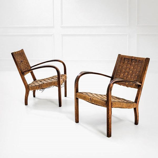 Mobilificio Boglione : Due poltroncine
Legno di fagg  - Asta Design Vol I e II - Incanto Casa d'Aste e Galleria