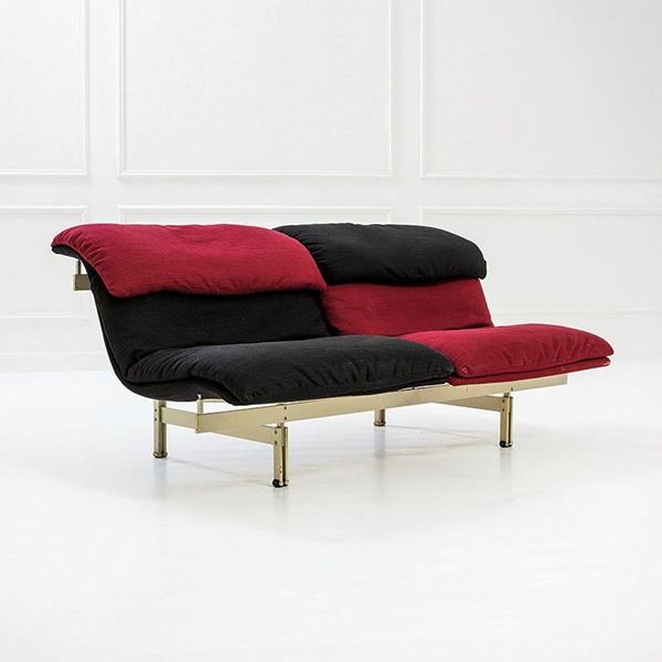 Giovanni Offredi : Divano mod. Wave
Acciaio sati  - Auction Design Vol I e II - Incanto Casa d'Aste e Galleria