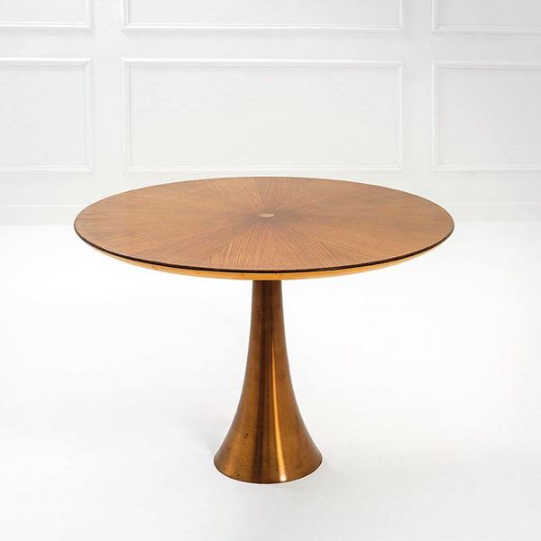 Angelo Mangiarotti : Tavolo rotondo
Bronzo patinat  - Asta Design Vol I e II - Incanto Casa d'Aste e Galleria