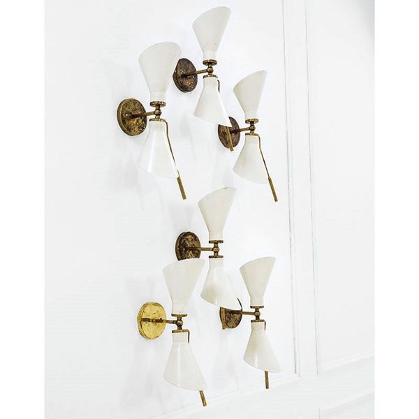 Gino Sarfatti : NO ASTA
Sei lampade da parete  - Asta Design Vol I e II - Incanto Casa d'Aste e Galleria