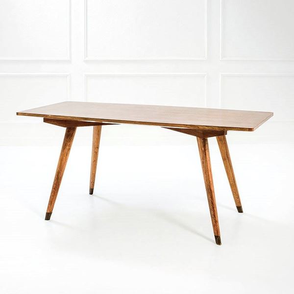 Carlo De Carli : Tavolo
Legno di rovere, otton  - Auction Design Vol I e II - Incanto Casa d'Aste e Galleria