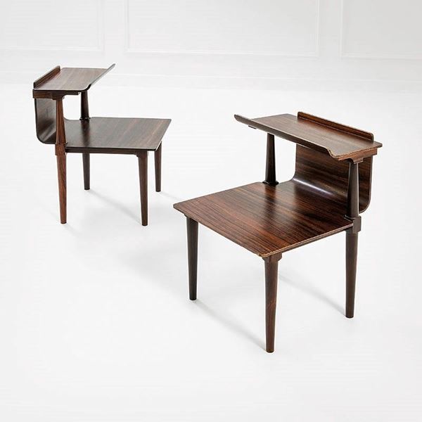 Dino Gavina (attr.) : Due comodini
Legno di frassin  - Asta Design Vol I e II - Incanto Casa d'Aste e Galleria