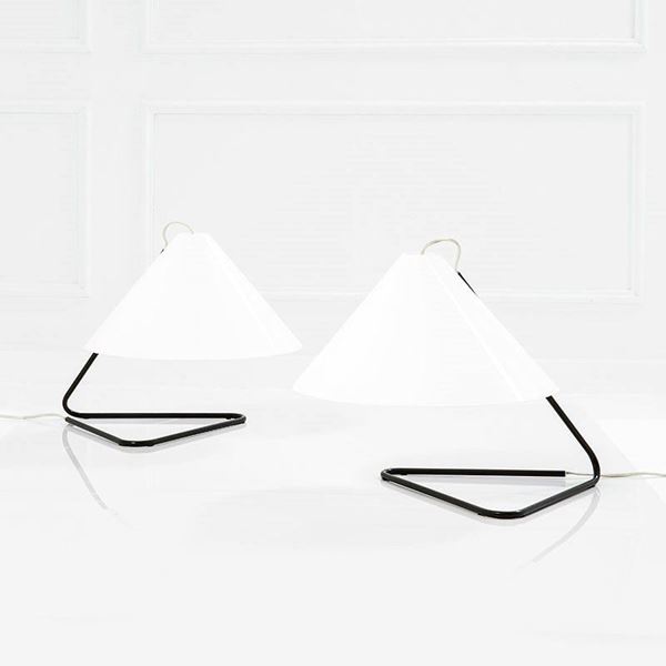Paolo Tilche : Due lampade da tavolo
Tubolar  - Asta Design Vol I e II - Incanto Casa d'Aste e Galleria