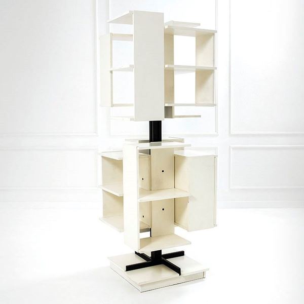Claudio Salocchi : Libreria girevole mod. Centro
  - Auction Design Vol I e II - Incanto Casa d'Aste e Galleria