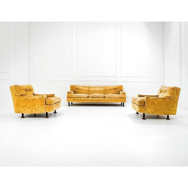 Marco Zanuso : Due poltrone ed un divano mod.  - Auction Design Vol I e II - Incanto Casa d'Aste e Galleria