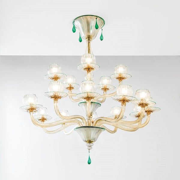 Venini - Grande lampadario della serie 