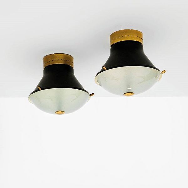 Oscar Torlasco : Due lampade da soffitto
Allum  - Asta Design Vol I e II - Incanto Casa d'Aste e Galleria