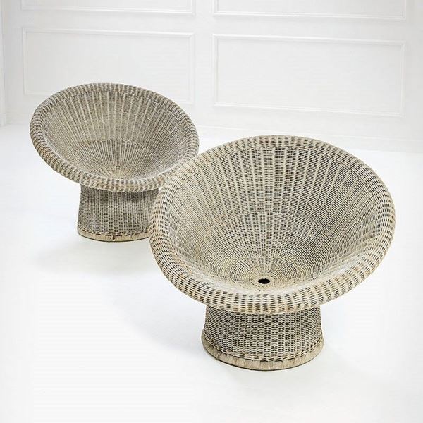 Egon Eiermann : Due poltrone mod. E10
Giunco   - Auction Design Vol I e II - Incanto Casa d'Aste e Galleria