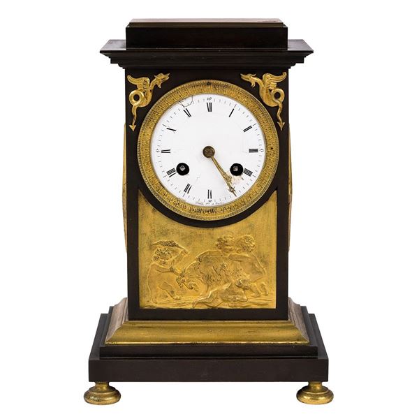 Orologio in bronzo brunito e d