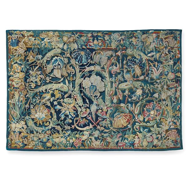 Arazzo a &quot;Feuilles de choux&quot;
  - Auction Antiquariato - Incanto Casa d'Aste e Galleria