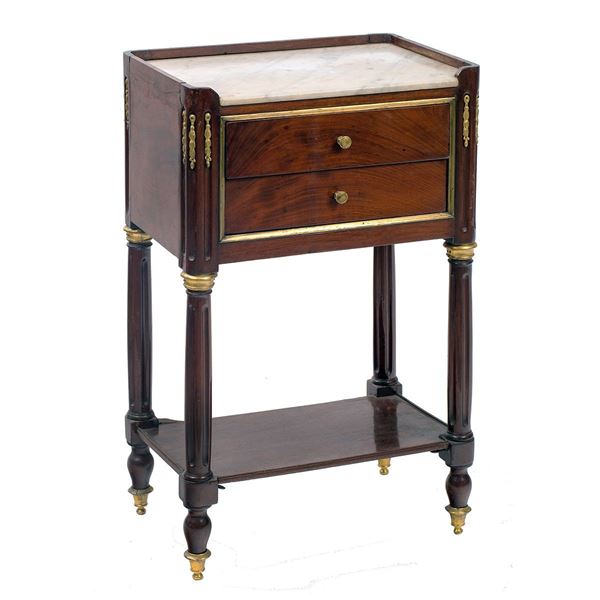 Comodino da centro impiallacci  - Auction Antiquariato - Incanto Casa d'Aste e Galleria