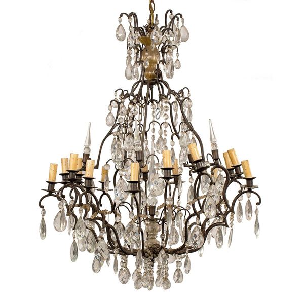 Lampadario a quindici luci, fu  - Asta Antiquariato - Incanto Casa d'Aste e Galleria