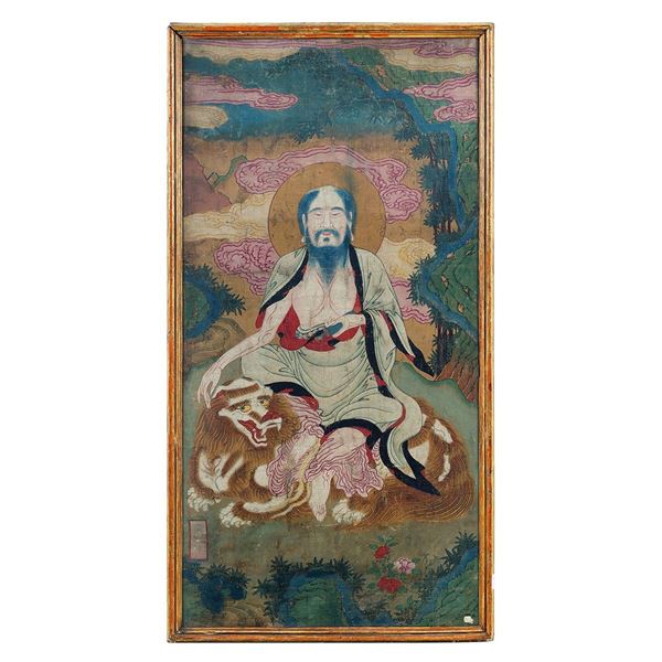 Pannello dipinto a tempera su   - Asta Antiquariato - Incanto Casa d'Aste e Galleria