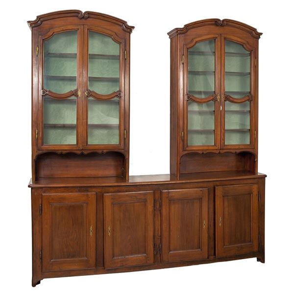 Mobile libreria in noce, parte  - Asta Antiquariato - Incanto Casa d'Aste e Galleria