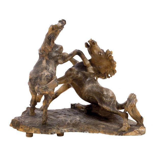 Gruppo in marmo raffigurante c  - Asta Antiquariato - Incanto Casa d'Aste e Galleria