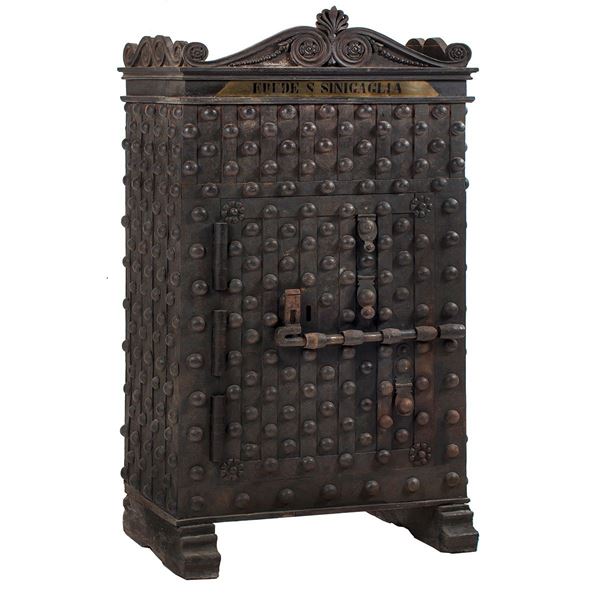 Cassaforte in ferro ad uno spo  - Asta Antiquariato - Incanto Casa d'Aste e Galleria