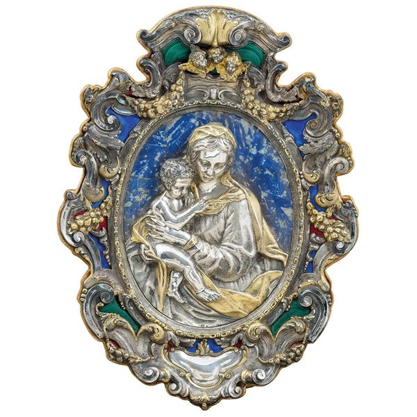 Placca in argento e argento do  - Asta Antiquariato - Incanto Casa d'Aste e Galleria