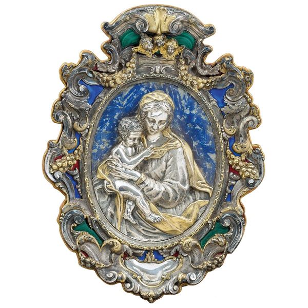 Placca in argento e argento do