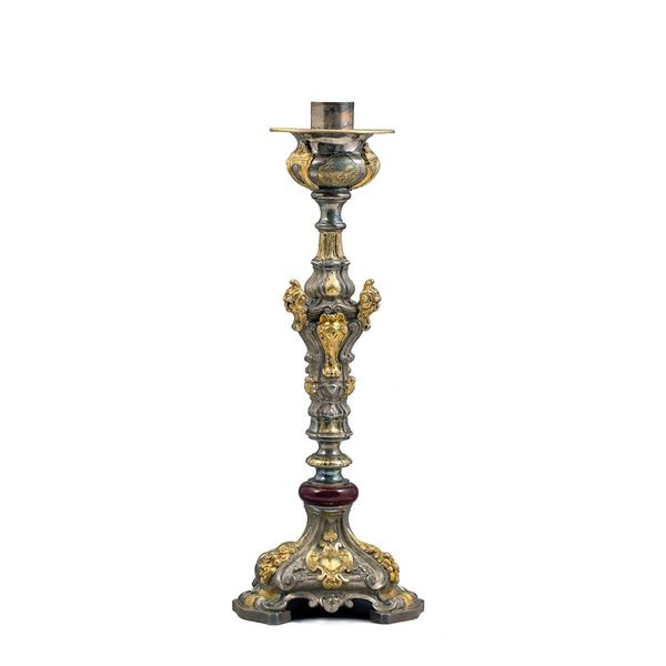 Candeliere in argento e argent