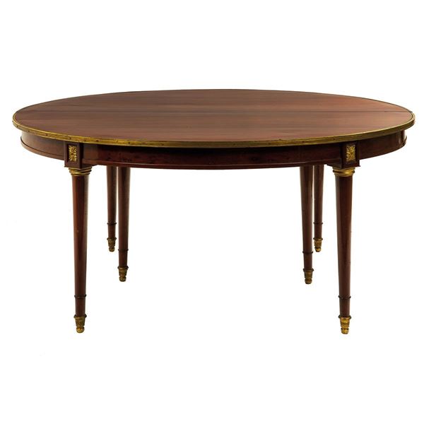 Grande tavolo ovale in mogano,  - Auction Antiquariato - Incanto Casa d'Aste e Galleria