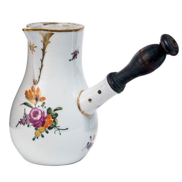 Cioccolatiera in porcellana de  - Auction Antiquariato - Incanto Casa d'Aste e Galleria