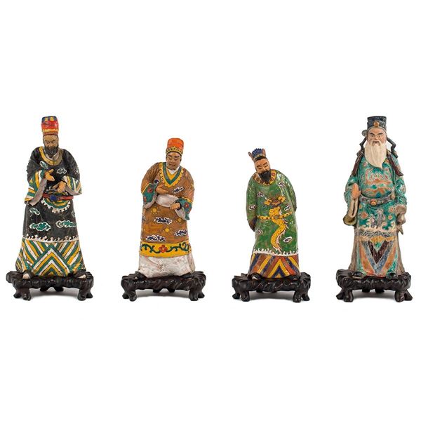 Quattro sculture in terracotta  - Auction Antiquariato - Incanto Casa d'Aste e Galleria