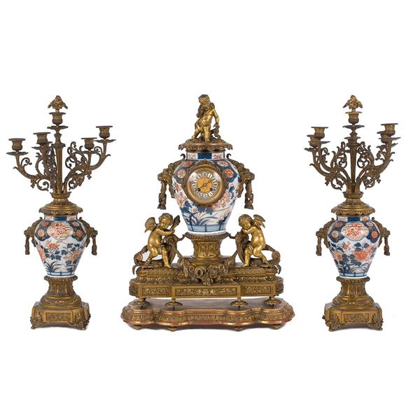 Trittico da camino composto da  - Asta Antiquariato - Incanto Casa d'Aste e Galleria