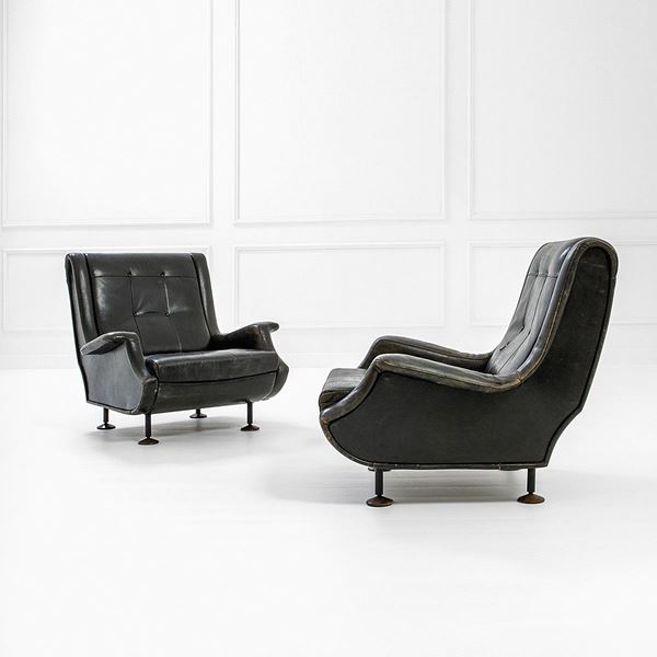 Marco Zanuso : Due poltrone mod. Regent
Legn  - Auction Design - Incanto Casa d'Aste e Galleria