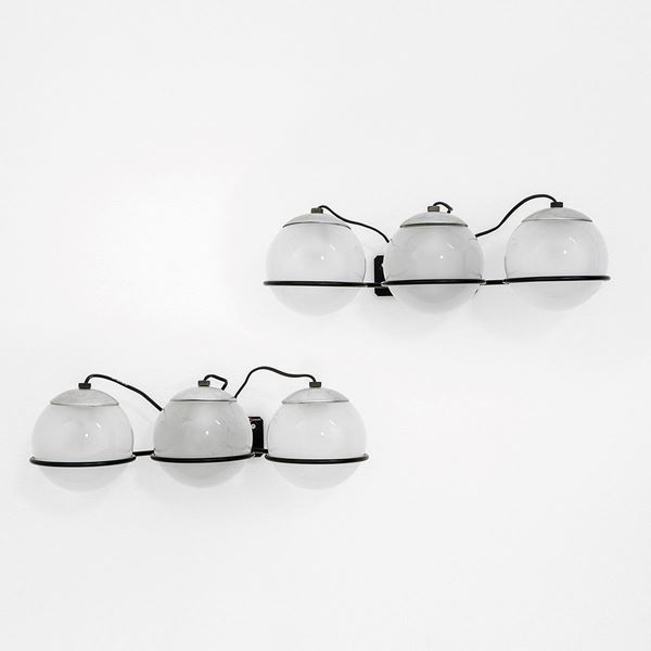 Gino Sarfatti : Due lampade da parete mod. 237  - Asta Design - Incanto Casa d'Aste e Galleria